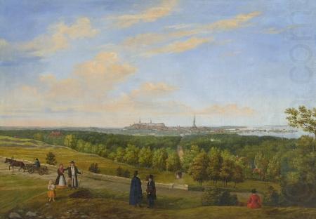 Edvard Petersen A view from Tallinn to Lasnamae china oil painting image